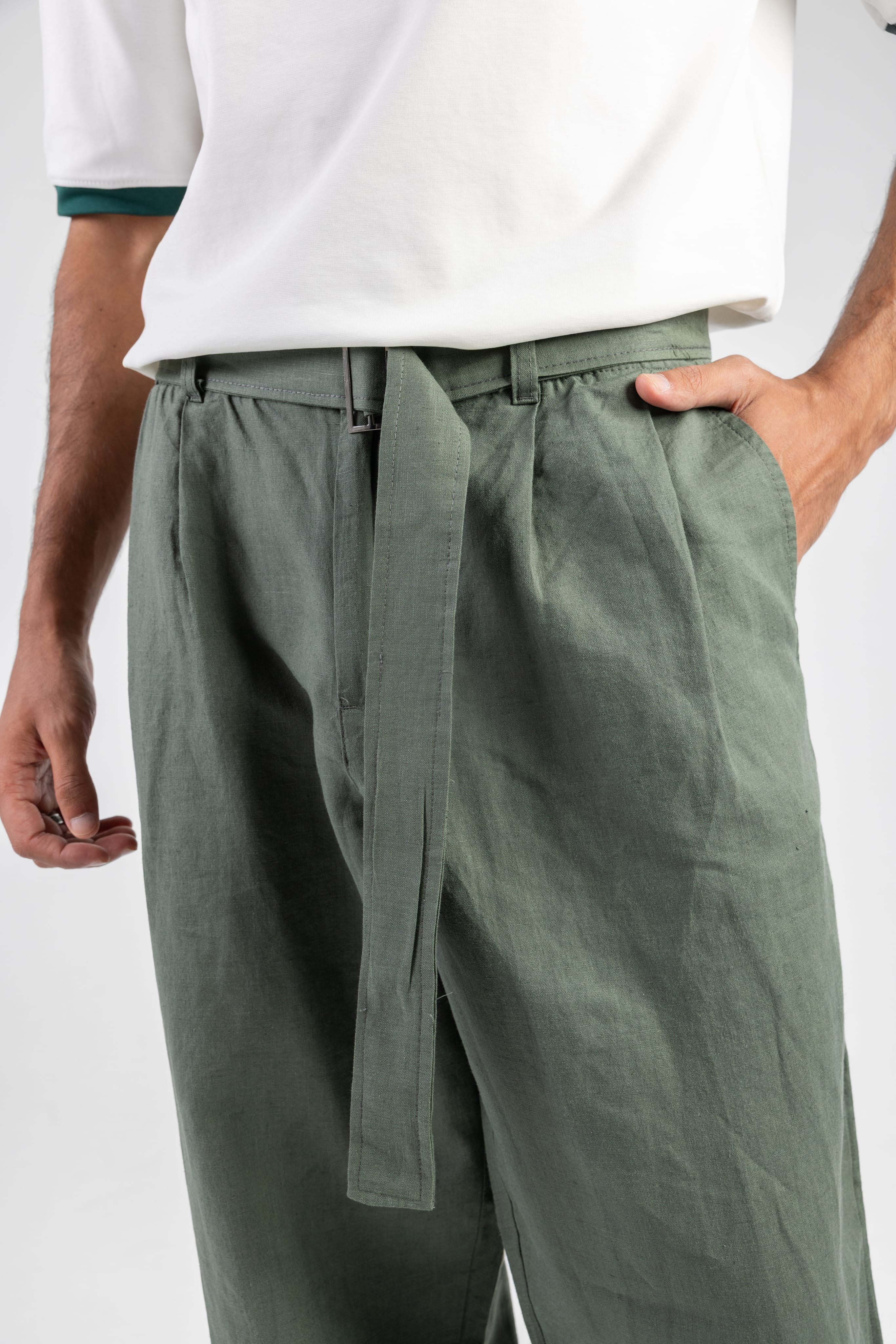 Wide Leg Linen Pants