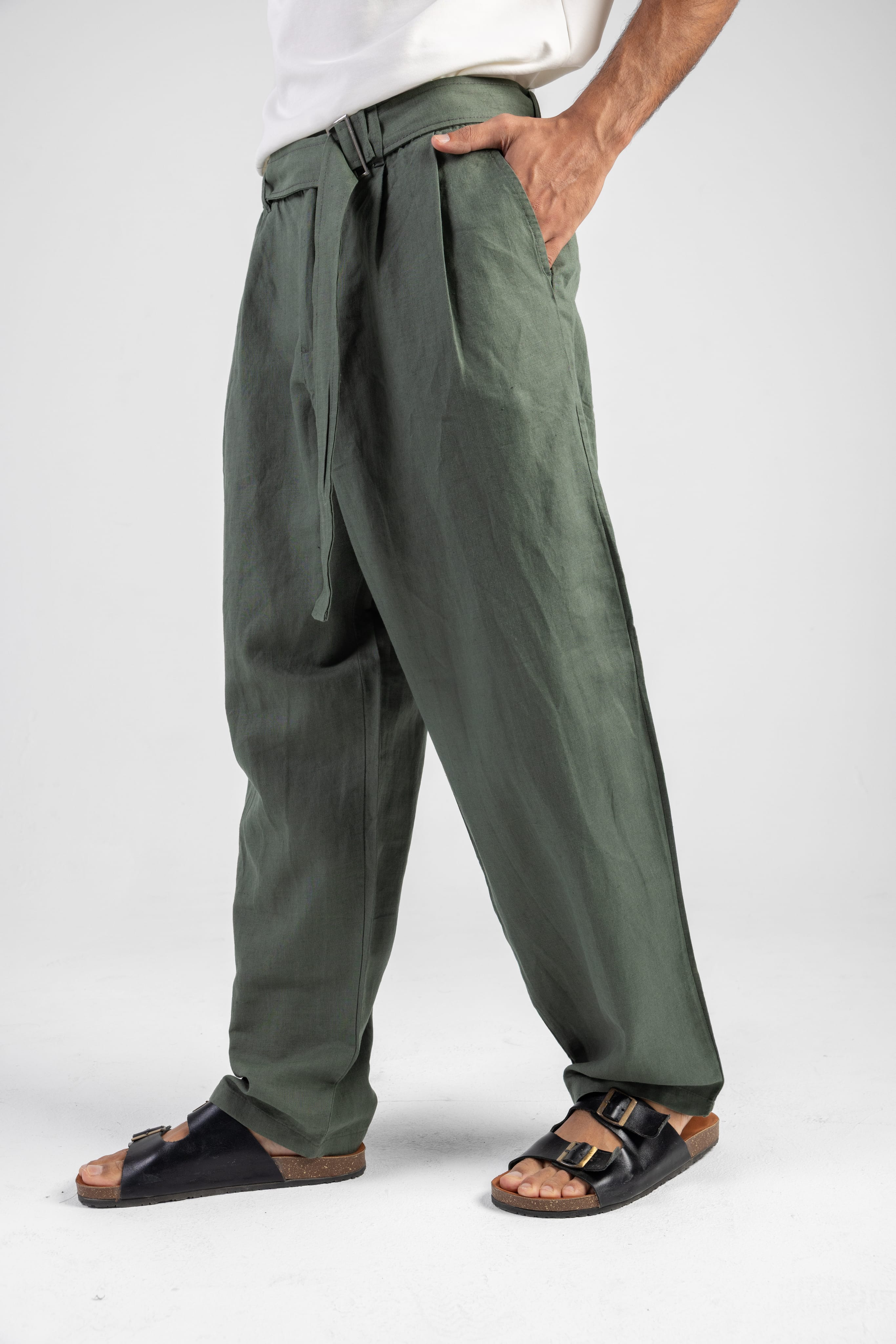 Wide Leg Linen Pants