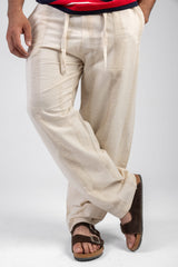 Linen Drawstring Pants