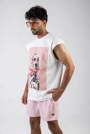 Oversized Graphic Cut-Off Tee