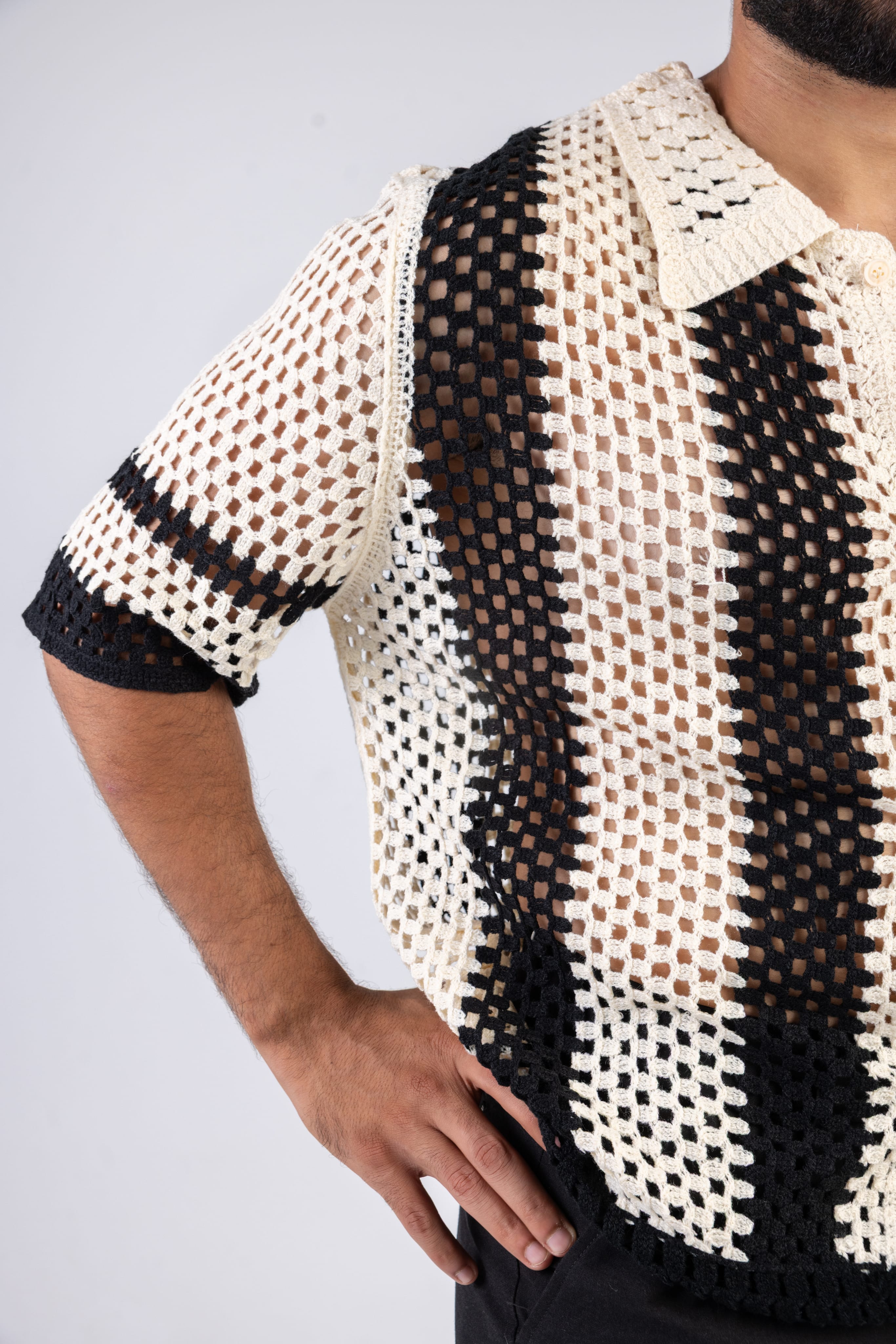 Crochet Knit Shirt