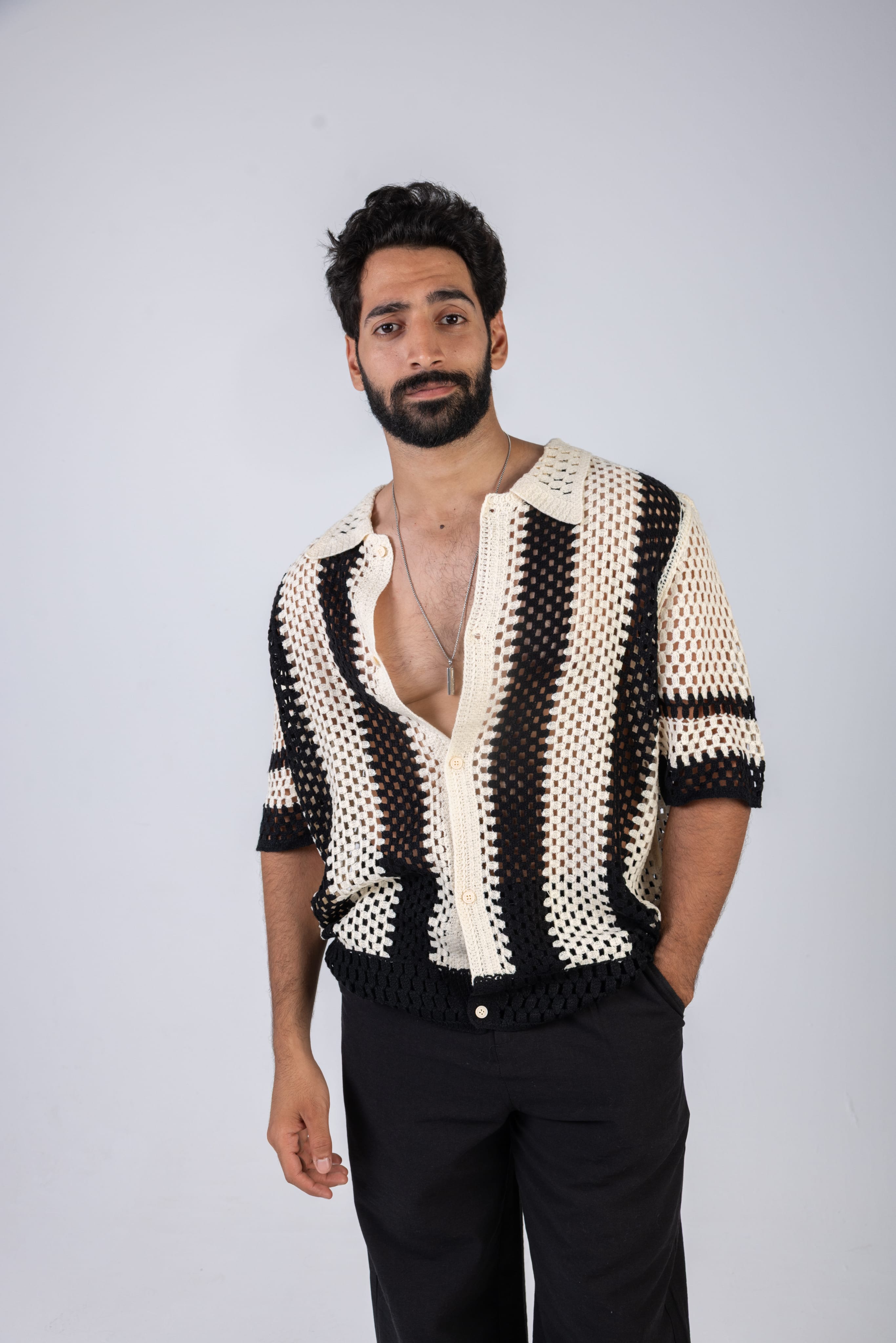 Crochet Knit Shirt