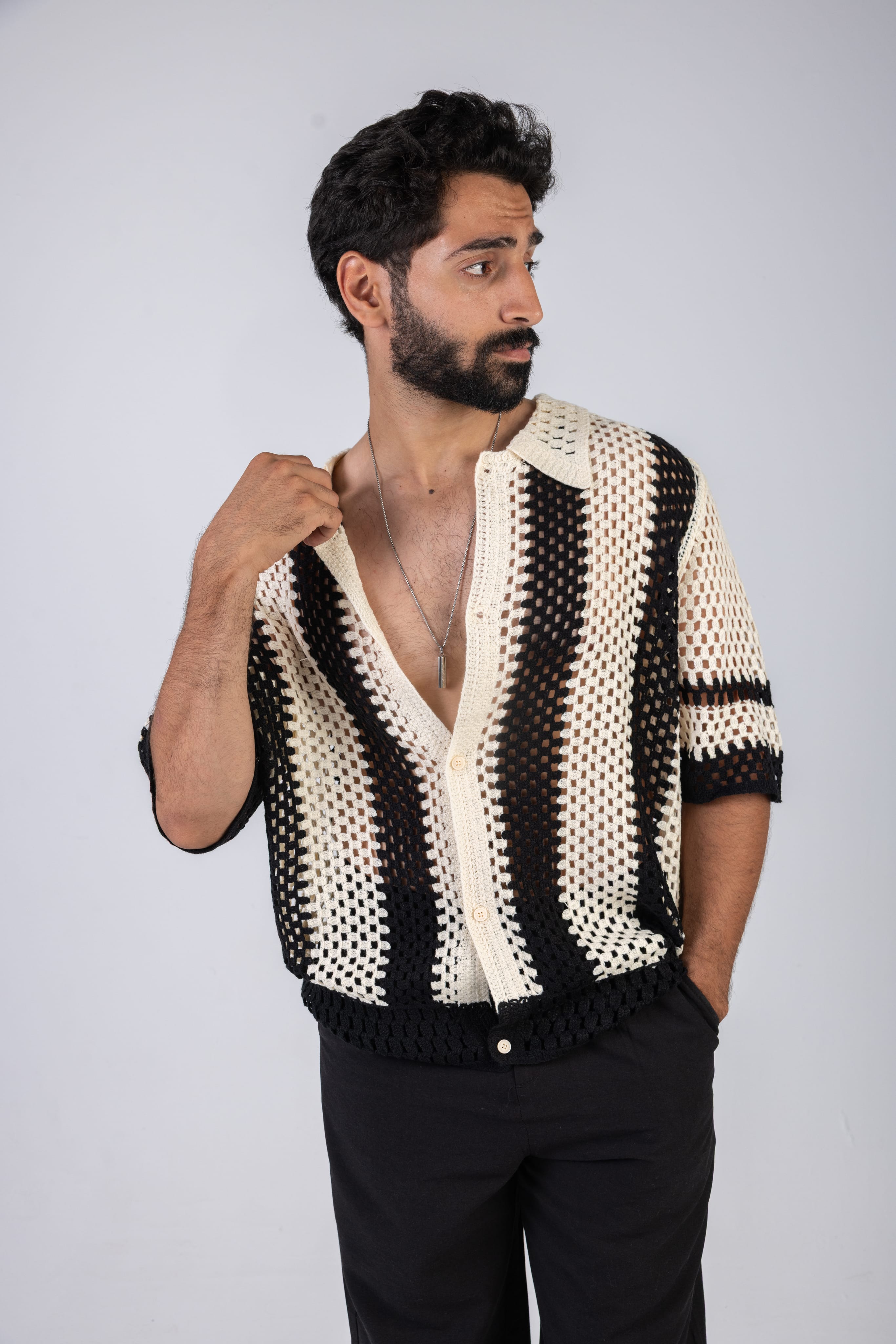 Crochet Knit Shirt