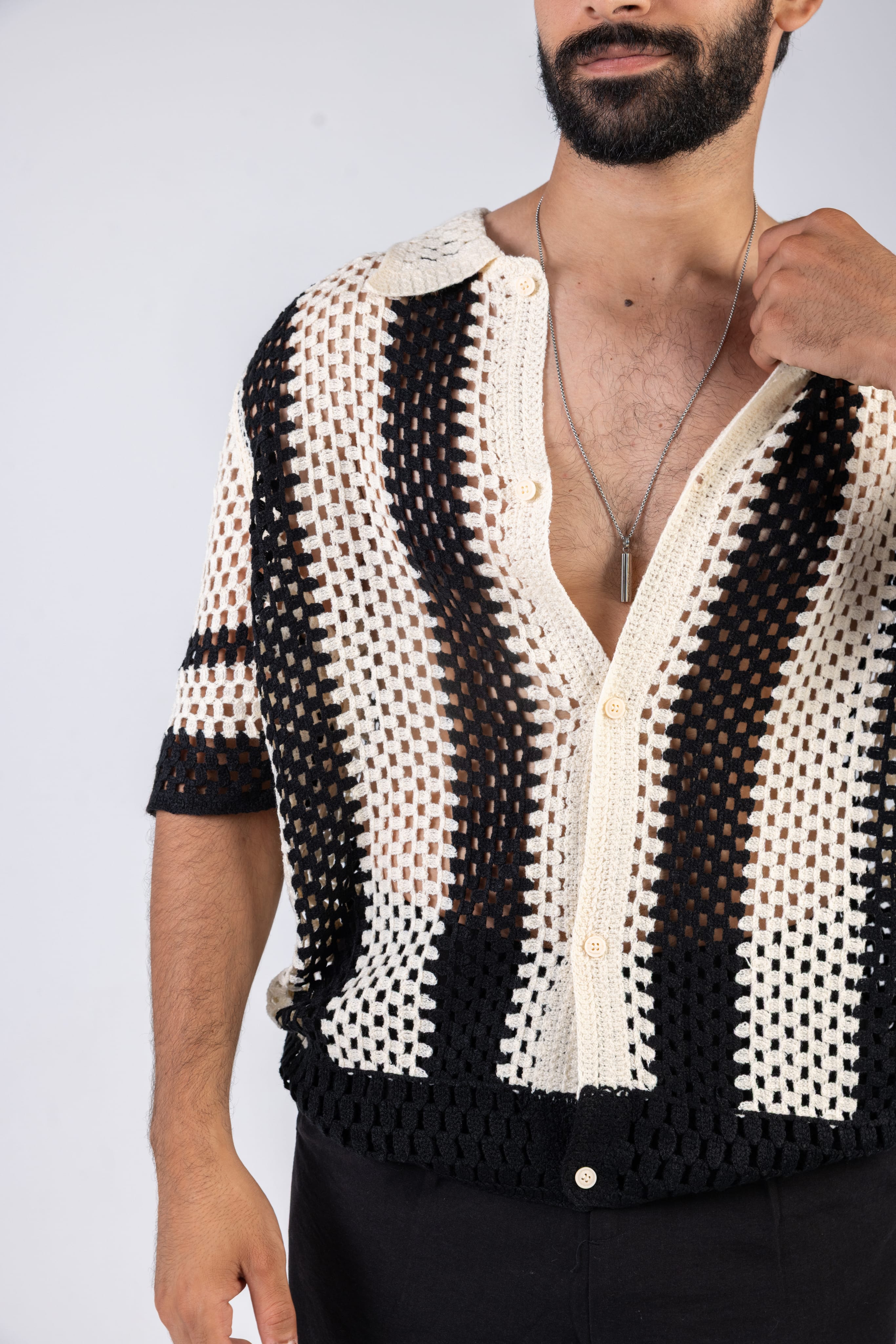 Crochet Knit Shirt