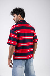 Box Fit Striped Polo Shirt