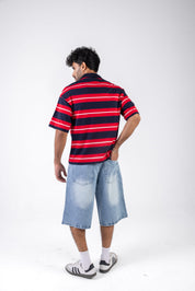 Box Fit Striped Polo Shirt