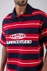 Box Fit Striped Polo Shirt